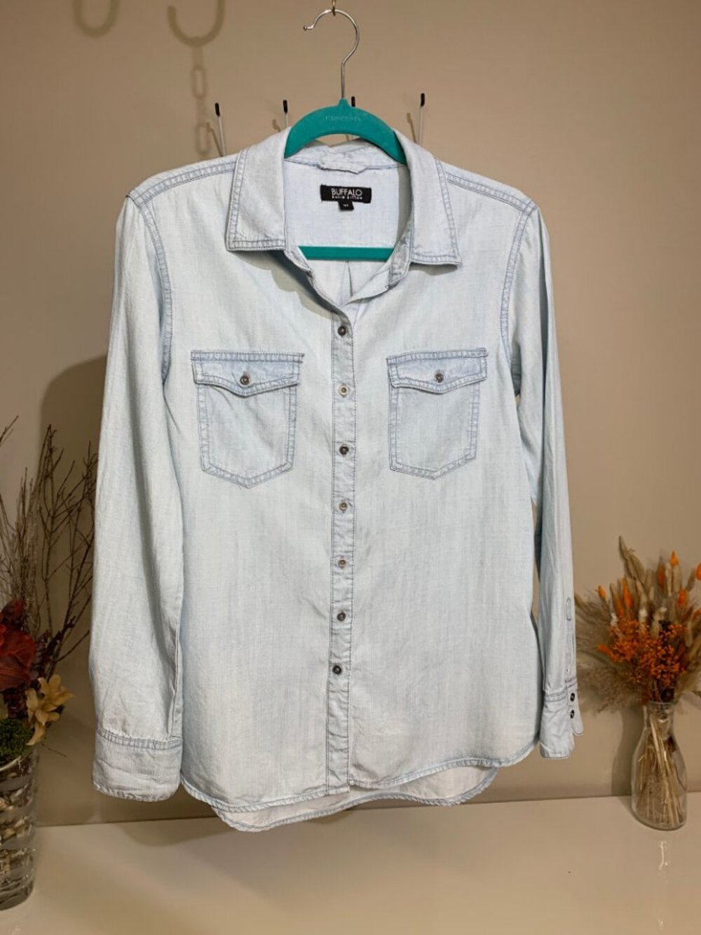 Buffalo Jeans-Style Button-Up Shirt Size Small
